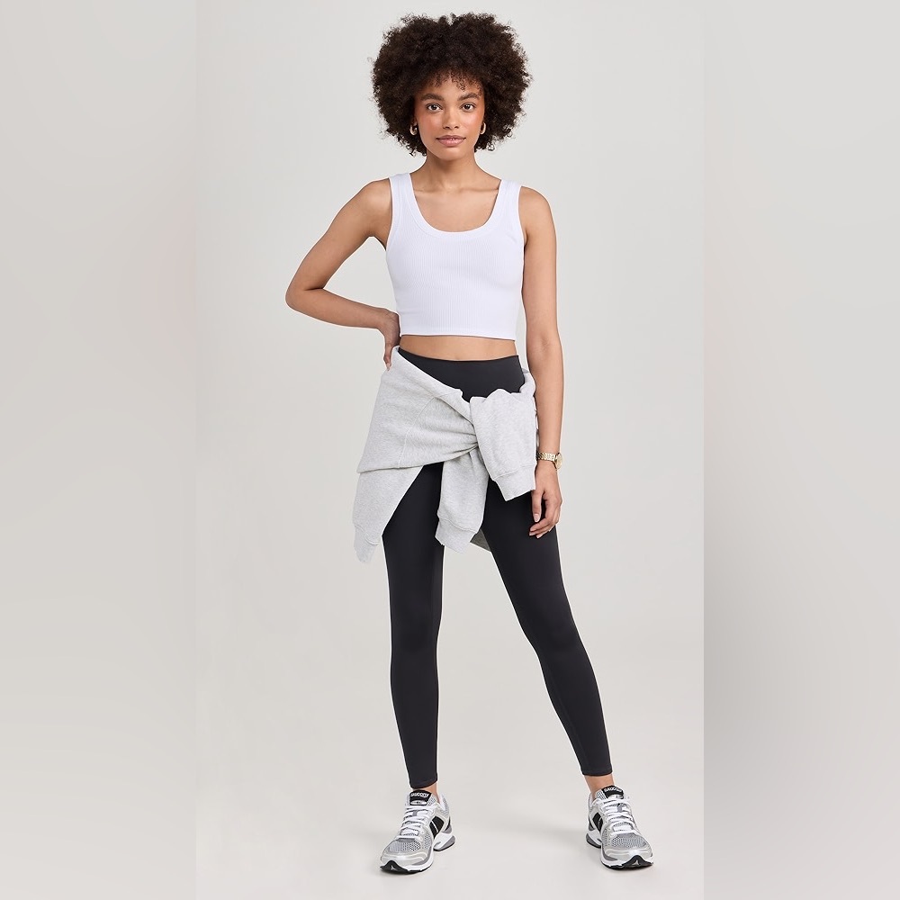 New with tags ALO Yoga White Wellness Tank Size: Medium Sold Out - Picture 9 of 10